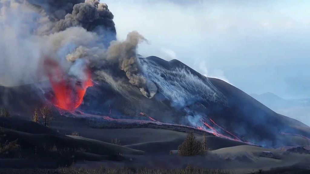 Erupce sopky na ostrově La Palma
