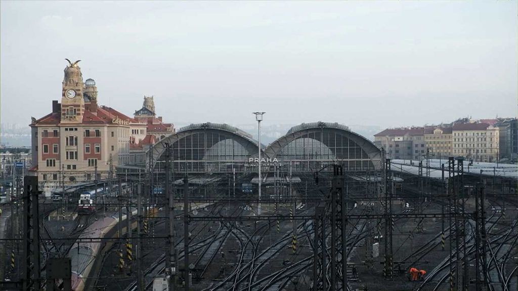 Secesní budova Hlavního nádraží v Praze