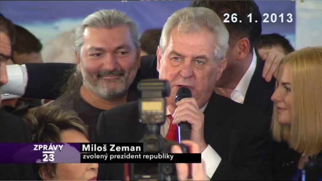 První přímá volba prezidenta ČR: Zvolení Miloše Zemana