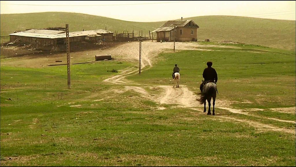 Pastevci v kazašské stepi