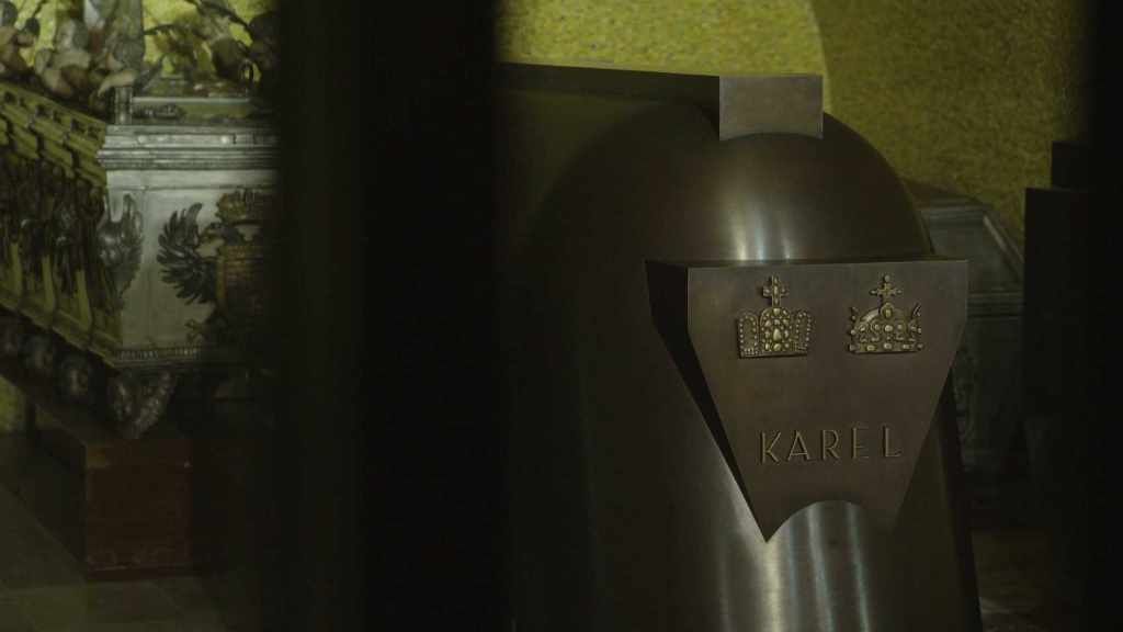 Ostatky českých králů ve svatovítské katedrále