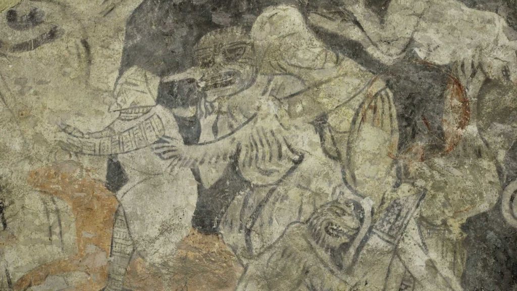 Středověká malba neřestí jako součást výzdoby kostela