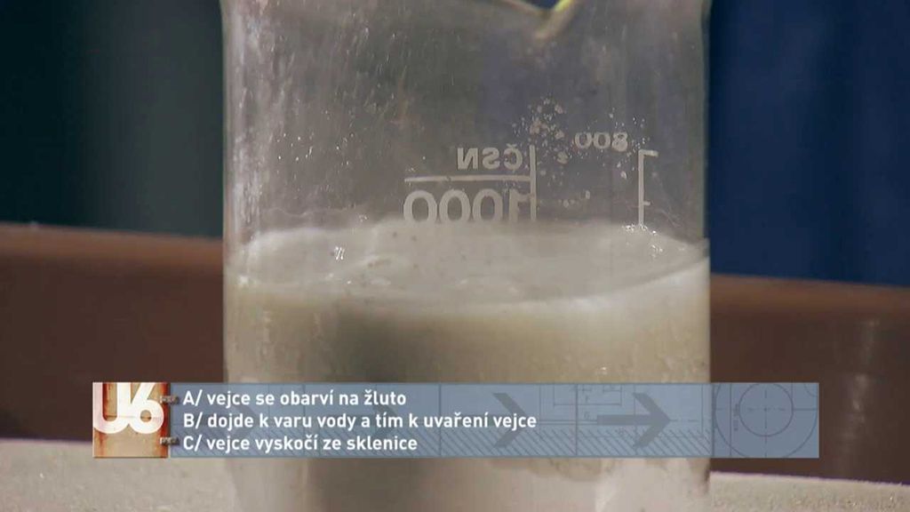Pokus: Reakce oxidu vápenatého s vodou