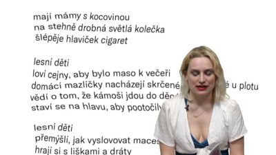Česká básnířka Magdalena Šipka: Lesní děti