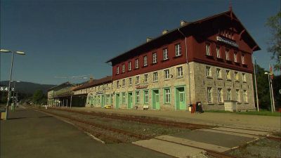 Špičácký železniční tunel a stanice Železná Ruda - Alžbětín