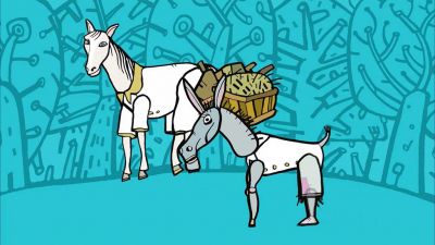 Bajkovník: Kůň a osel
