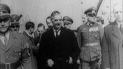 Příjezd státníků na jednání v Mnichově v září 1938
