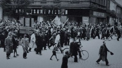 Začátek živelného povstání v Plzni v květnu 1945