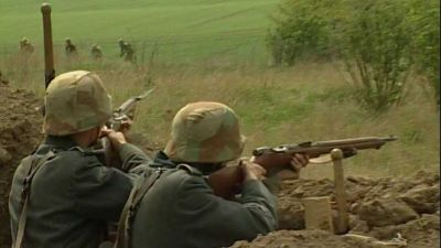 Počátek bitvy u Ořechova 1945
