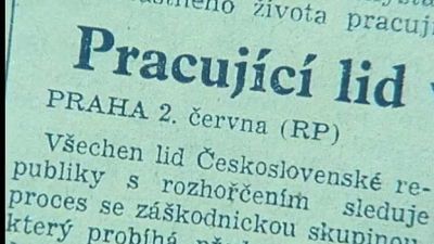 Závěrečná řeč v procesu s Miladou Horákovou a mediální kampaň podporující rozsudek smrti